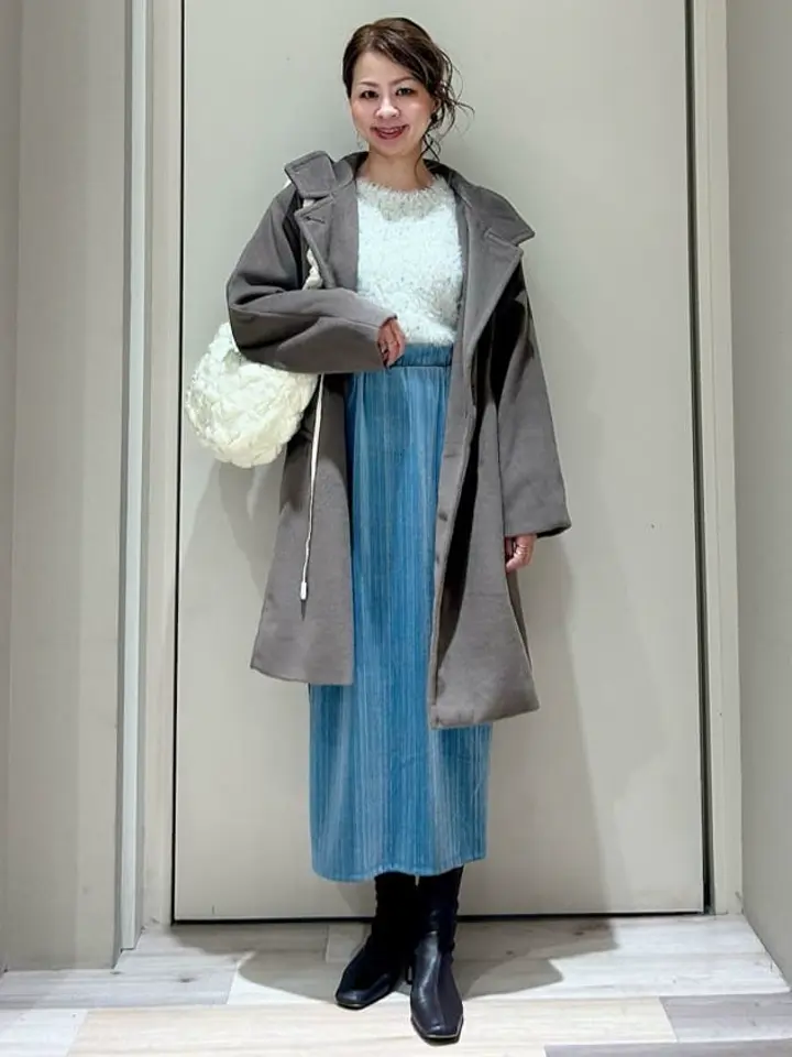 【美品】希少カラー バーバリー ガウンコート ノバチェック スプリング L 水色 スタンドロングコート/Green Parks（グリーン パークス）のその他