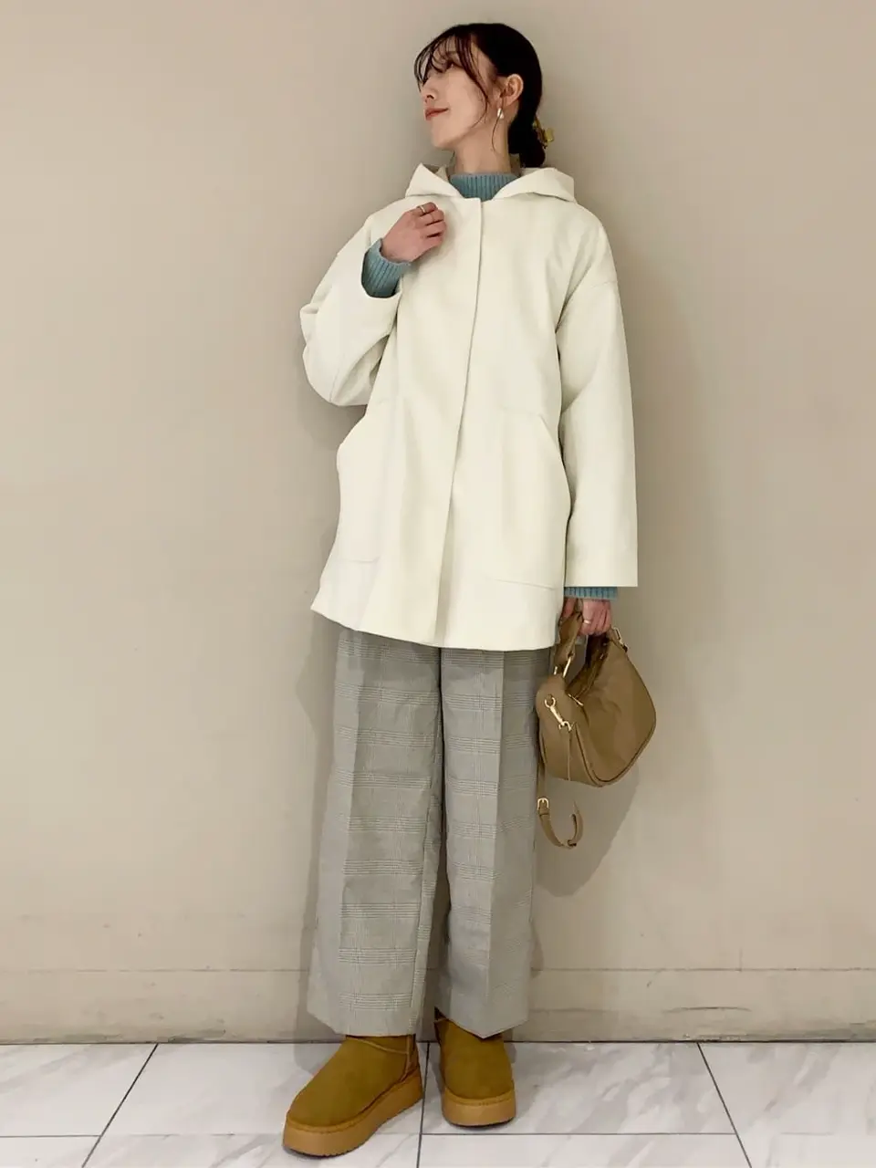 フード取り外しハーフコート/Green Parks（グリーン パークス）の