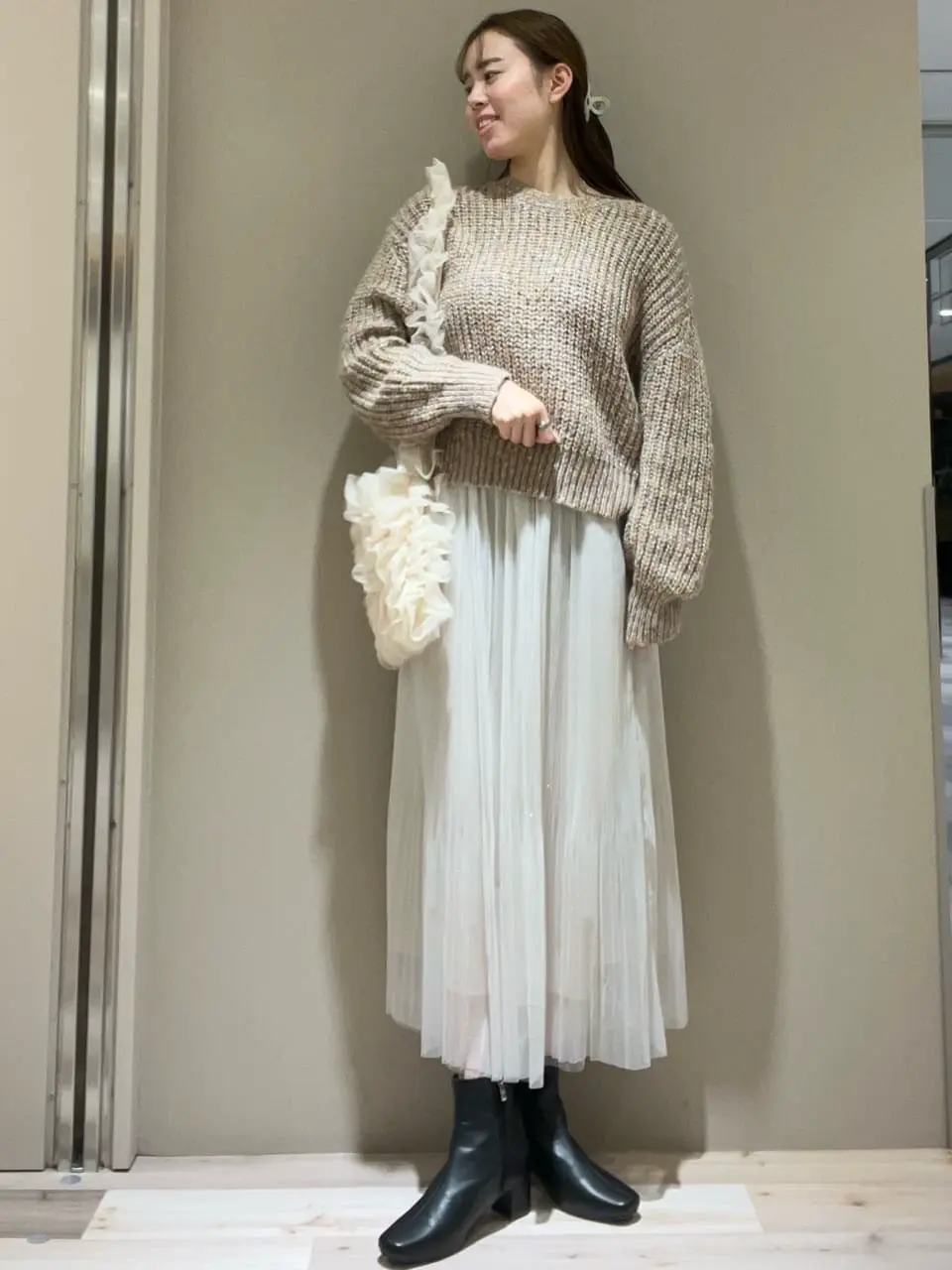 mixラメショートニットプルオーバー/Green Parks（グリーン パークス