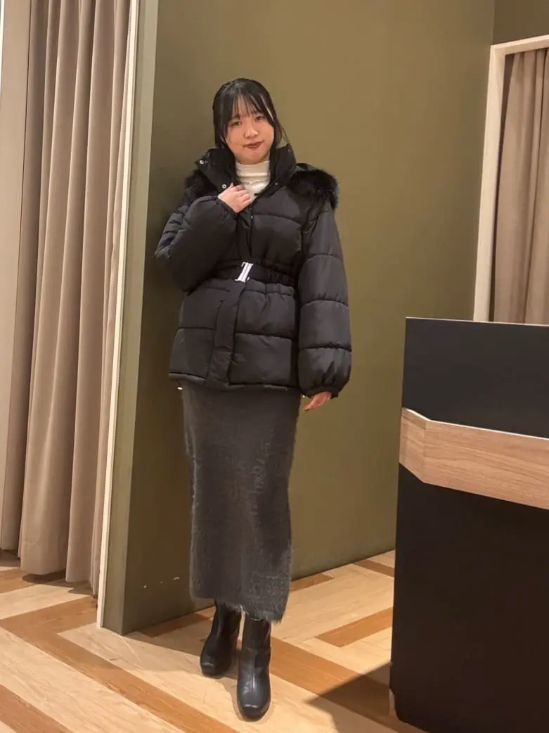 swing by ファイバーダウンベルト付コート/Green Parks（グリーン