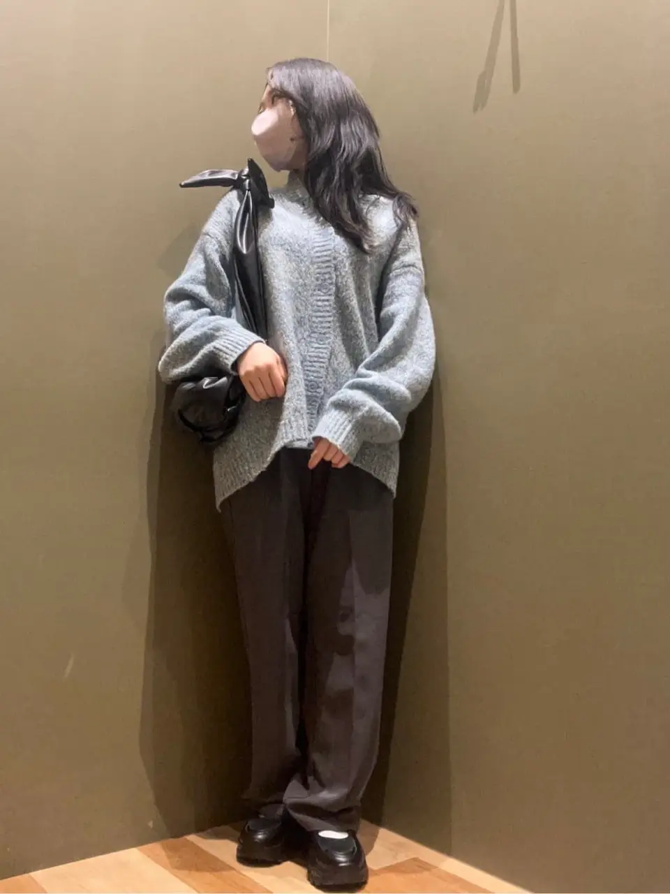 2WAYメランジMIXニットプルオーバー/Green Parks（グリーン パークス