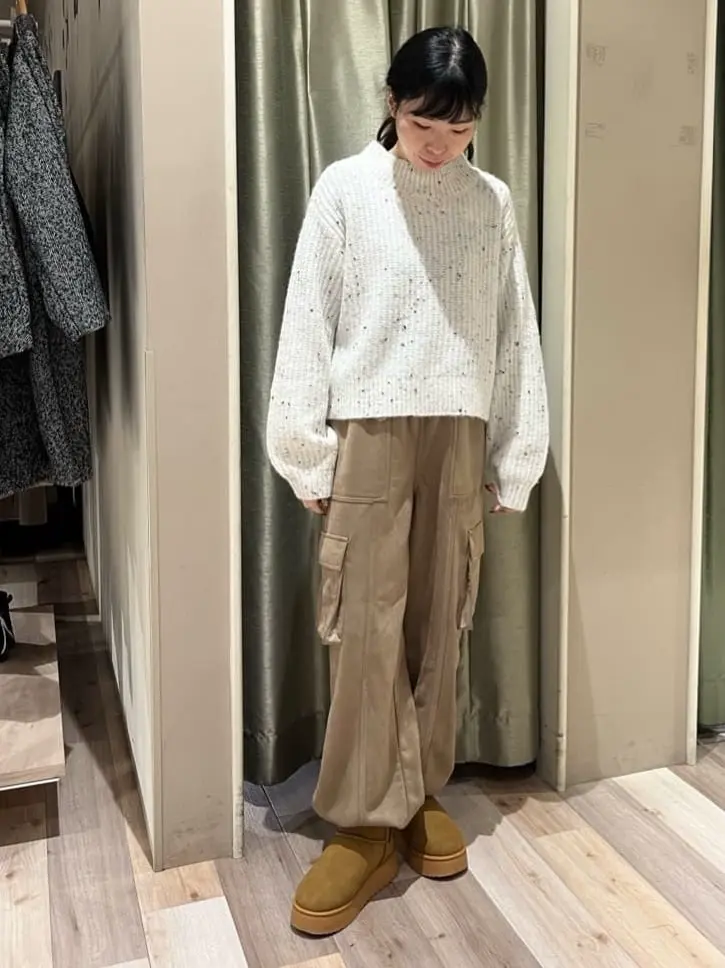 SUGAR SPOONスエードポンチカーゴパンツ/Green Parks（グリーン