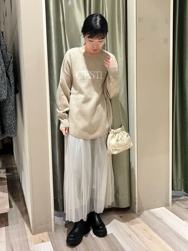 もちやわロゴニットプルオーバー/Green Parks（グリーン パークス）の