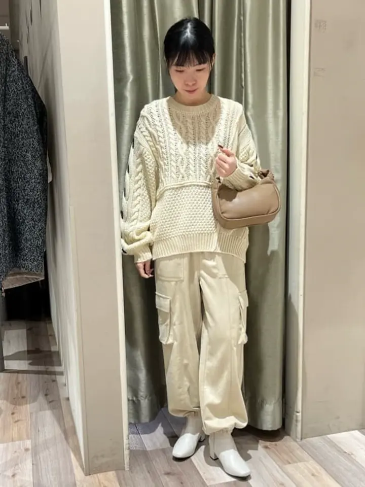 SUGAR SPOONスエードポンチカーゴパンツ/Green Parks（グリーン