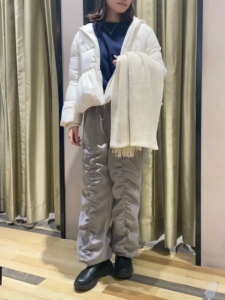 フリース袖リブドッキングプルオーバー/Green Parks（グリーン