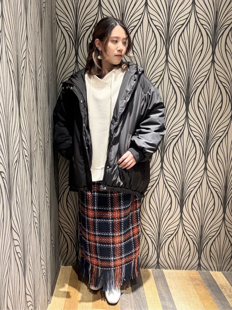 ゆきゆき♡ クランタータンブーケ　スカジャン　新品、襟お直し品 ダンボール抜け襟プルオーバー/Green Parks（グリーン パークス）の