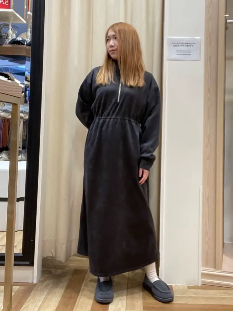 ELENCARE DUEスエードポンチドロストワンピ/Green Parks（グリーン