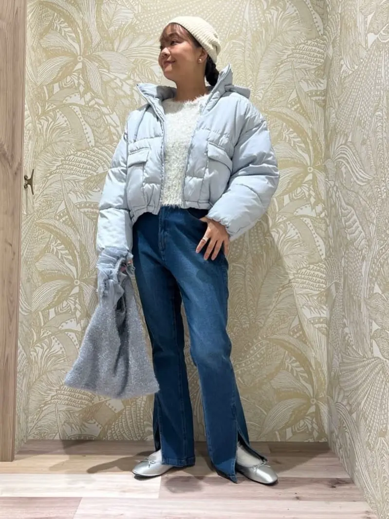 QUON フリルニットワンショルダー/Green Parks（グリーン パークス）の