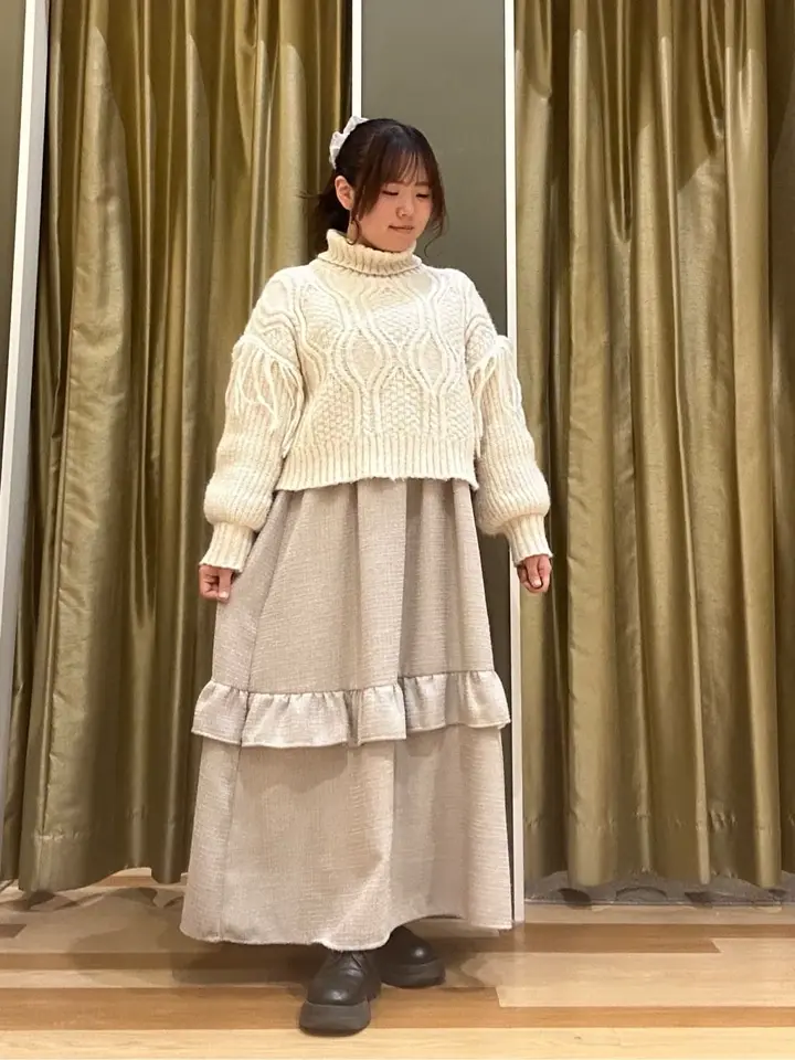 swing by フリンジタートルニット/Green Parks（グリーン パークス）の