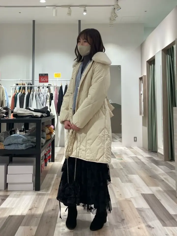 ★美品 希少 d.i.a. ダイヤ 中わたコート F ラビットファー付 3WAY ☆美品 希少 d.i.a. ダイヤ 中わたコート F ラビットファー付 3WAY