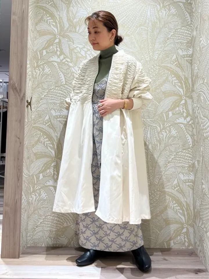 □ESCAR シャーリングロングコート/Green Parks（グリーン パークス