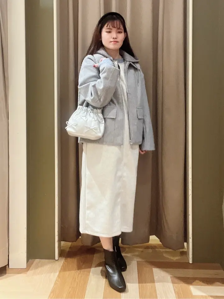 haru 新品2点セット♡スコットクラブ購入 リバーシブルアウター ニット 2WAYニットフードウールライクジャケット/Green Parks（グリーン