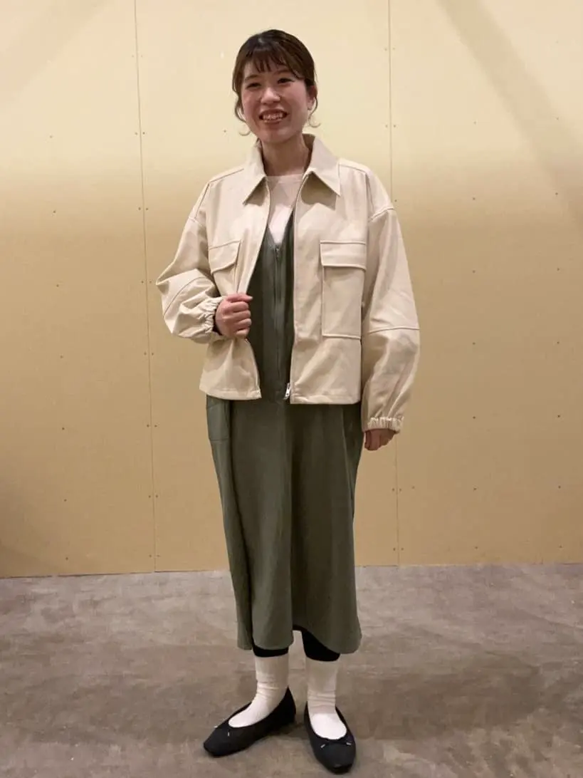 ≪USED≫前後2WAYハーフZIPジャンパースカート/Green Parks（グリーン