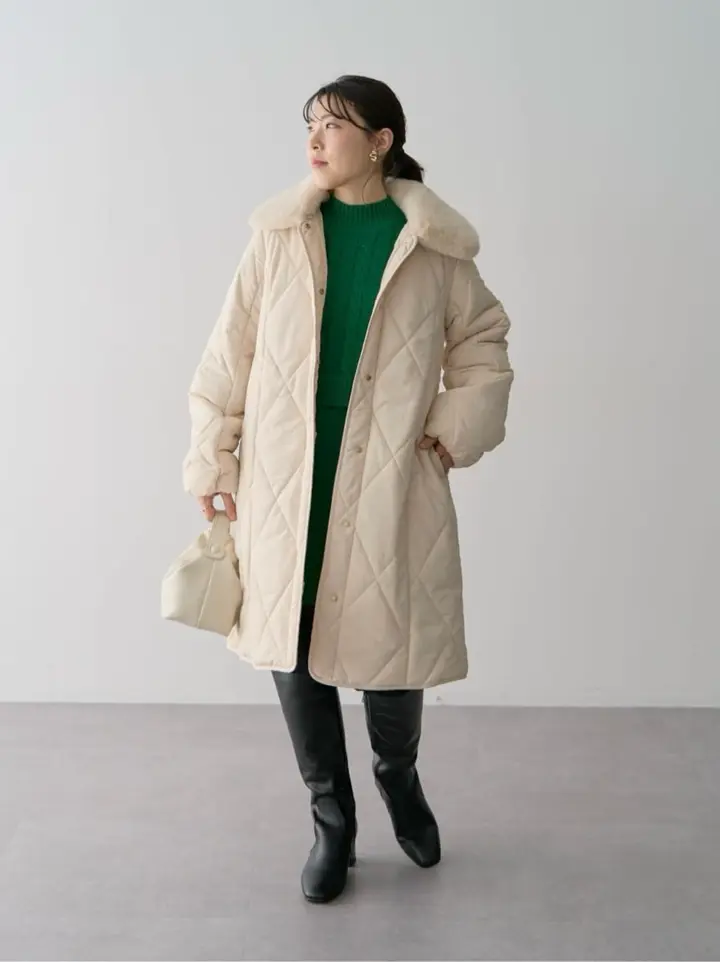 ≪USED≫ケーブルドッキングニットチュニック/Green Parks（グリーン