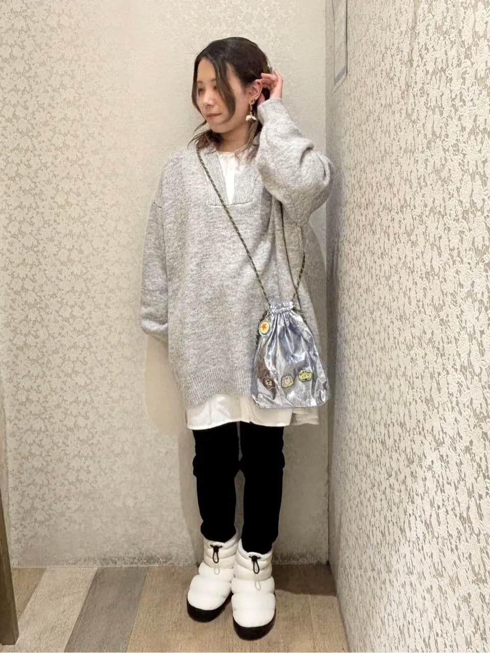 トイストーリー/メタリック巾着ポシェット/Green Parks（グリーン