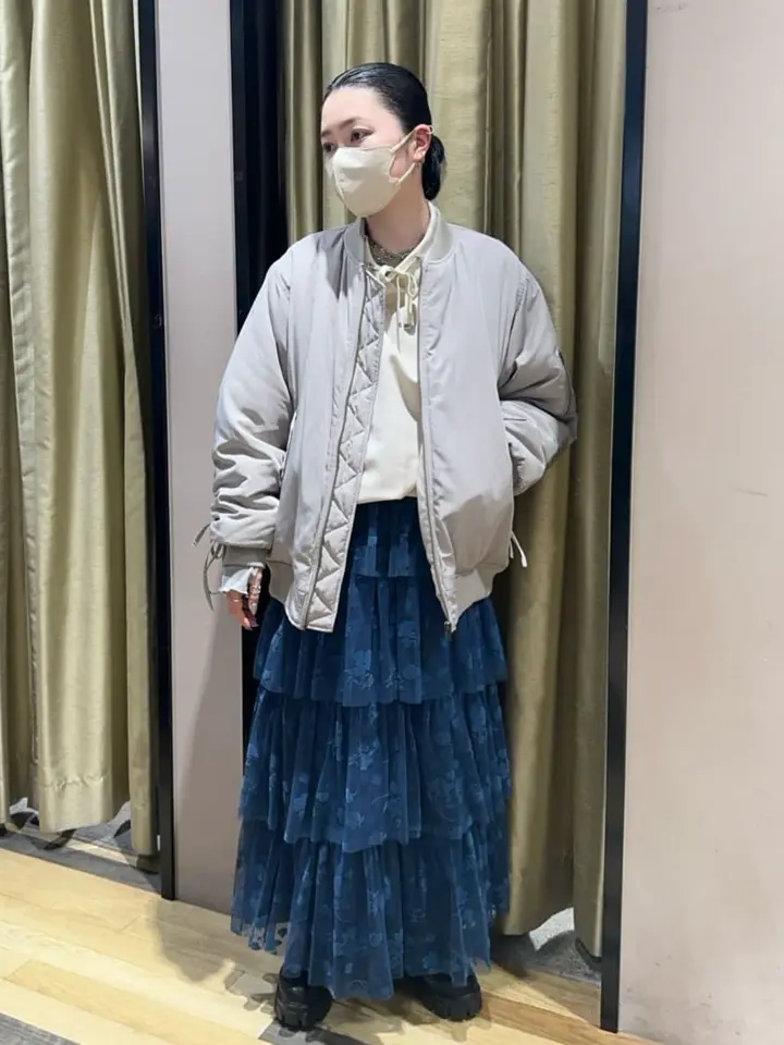 swing by 中綿ボリュームスリーブMA-1/Green Parks（グリーン パークス