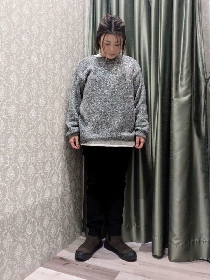 2WAYメランジMIXニットプルオーバー/Green Parks（グリーン パークス