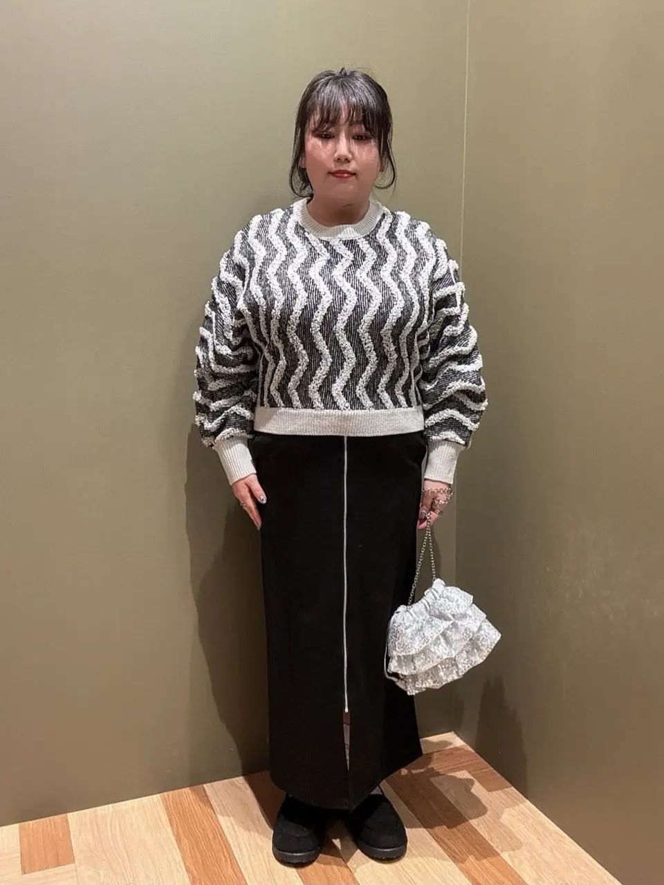 あったからくスレ フロントZIPスカート/Green Parks（グリーン