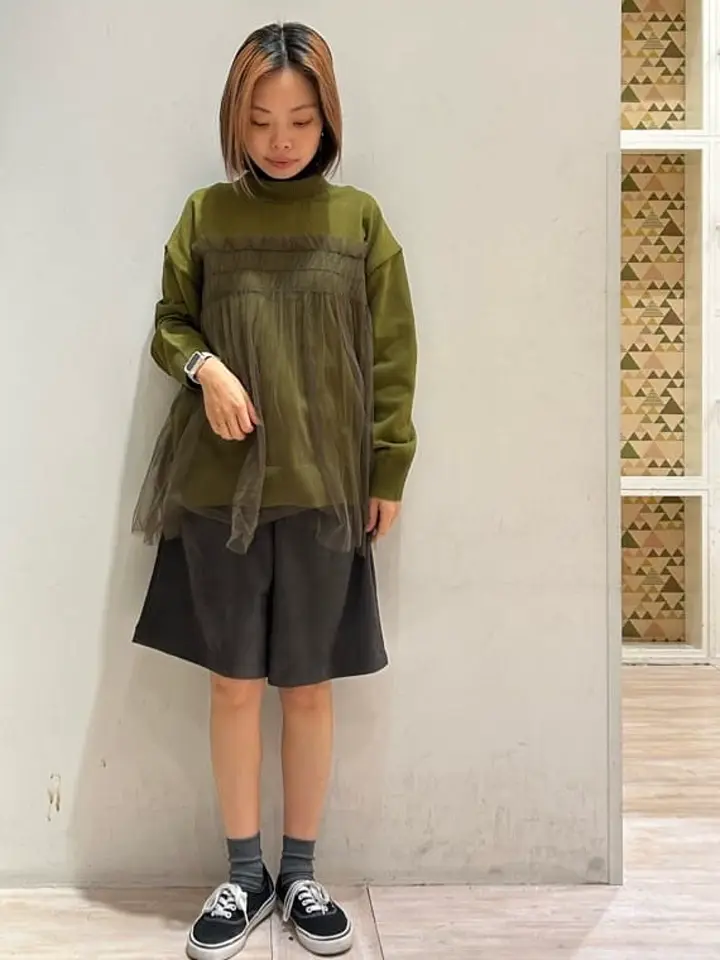 オーバーチュールプルオーバー チュールフリルニットプルオーバー