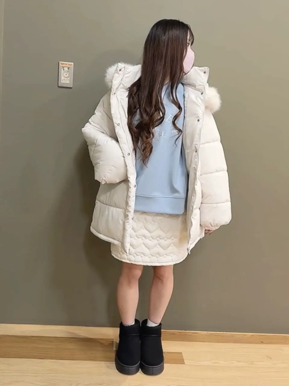 swing by ファイバーダウンベルト付コート/Green Parks（グリーン