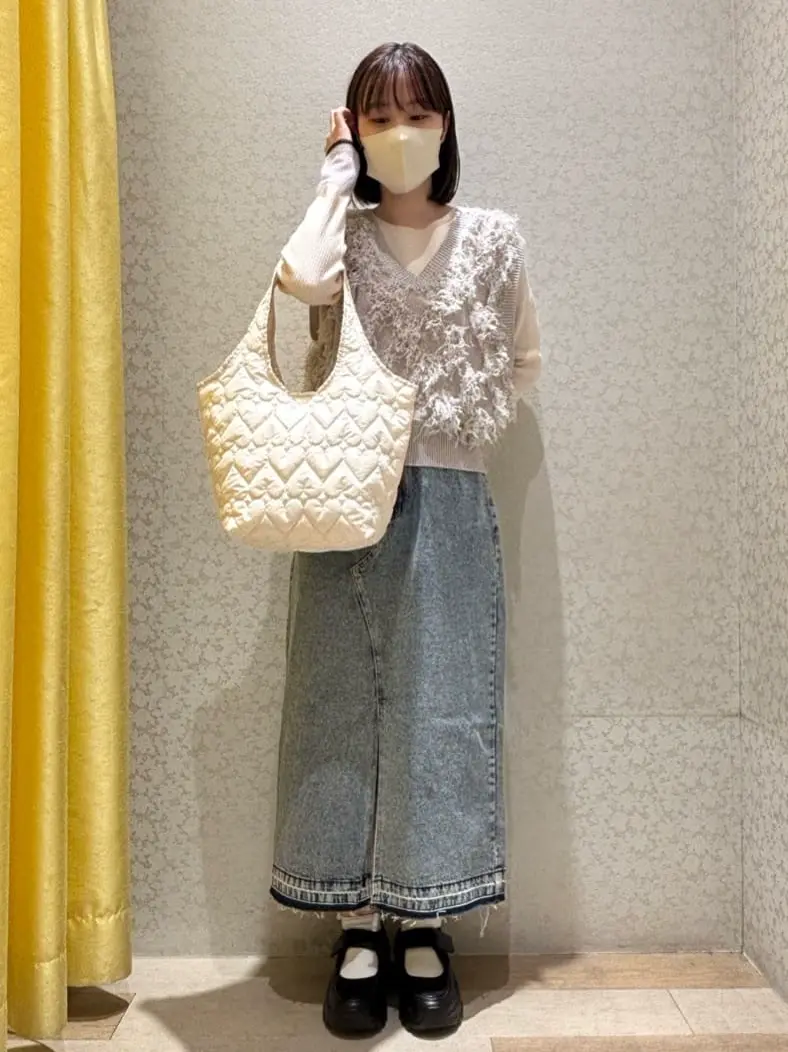 フリンジニットベスト/Green Parks（グリーン パークス）のベスト