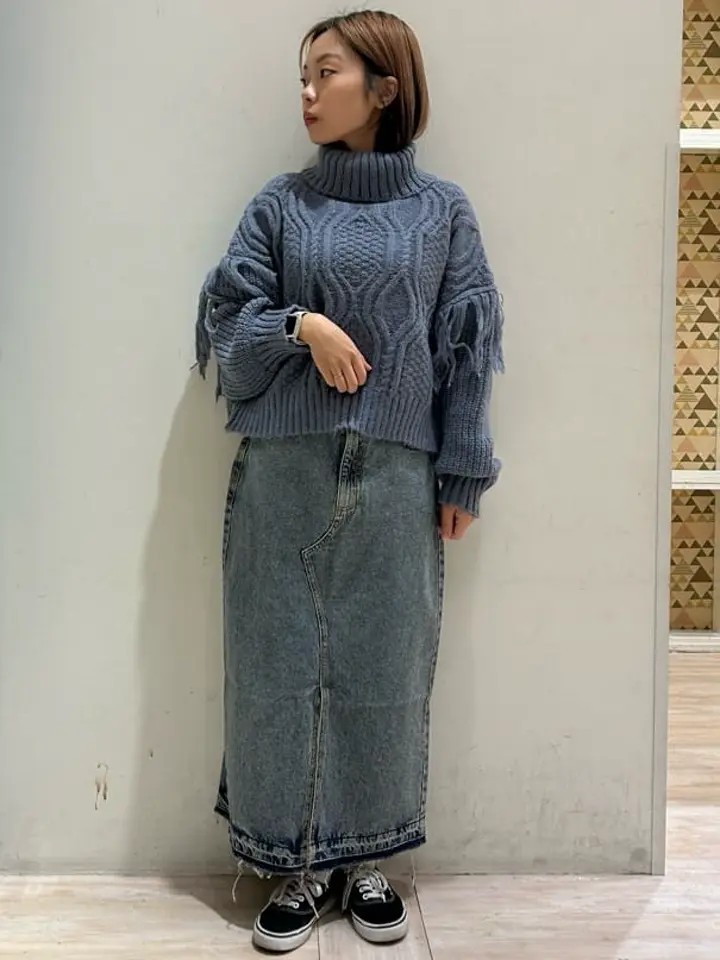 swing by フリンジタートルニット/Green Parks（グリーン パークス）の