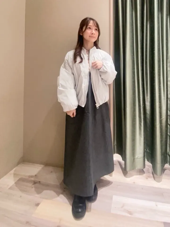 前後2WAYハーフZIPジャンパースカート/Green Parks（グリーン パークス