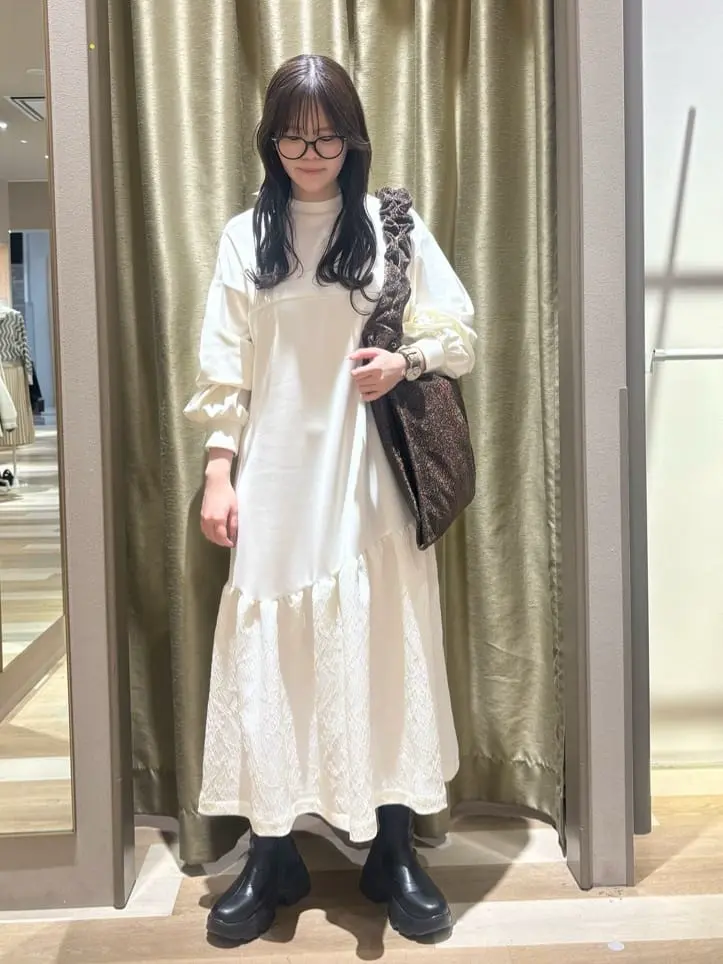 アドーア　リーフジャガードワンピース 2021ss ADORE アドーア リーフジャガードワンピース