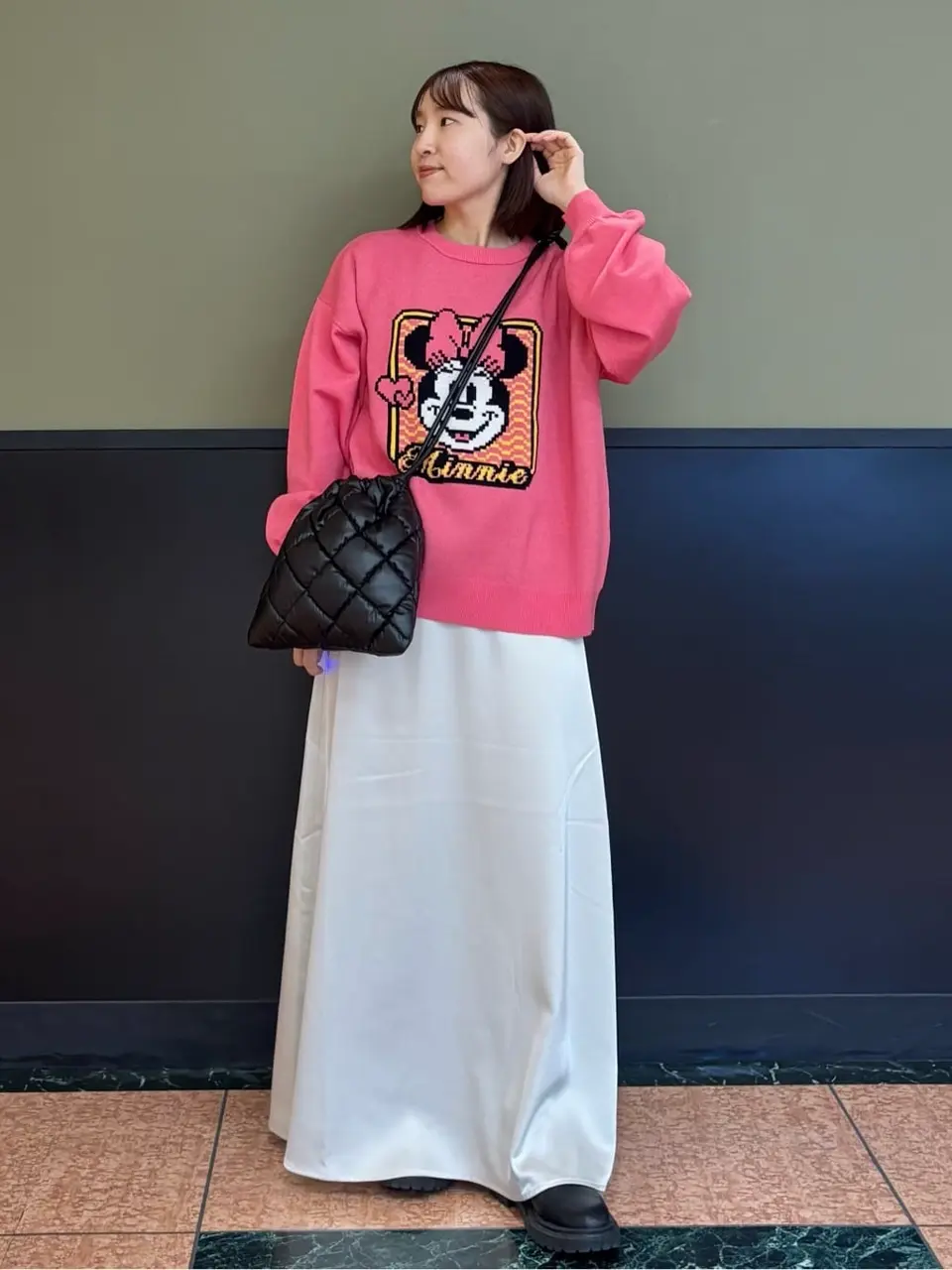 ミッキー＆フレンズ/ジャガードニットプルオーバー/Green Parks