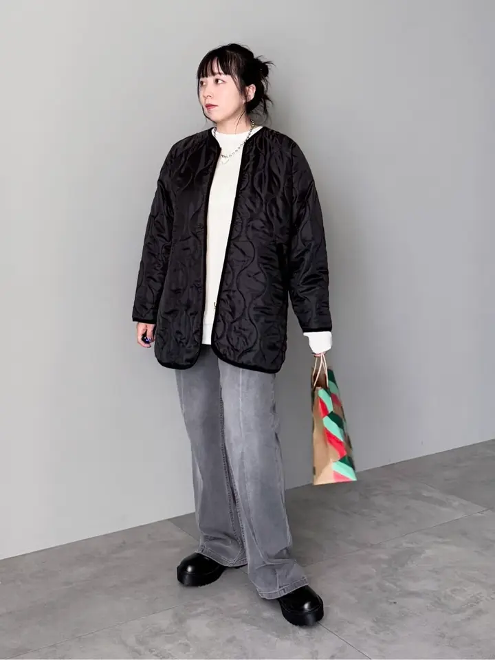 【美品✨レア】 23区GOLF ブルゾン ジップアップ キルティング 4L 黒 ≪USED≫撥水加工 キルティングZIPブルゾン/Green Parks（グリーン