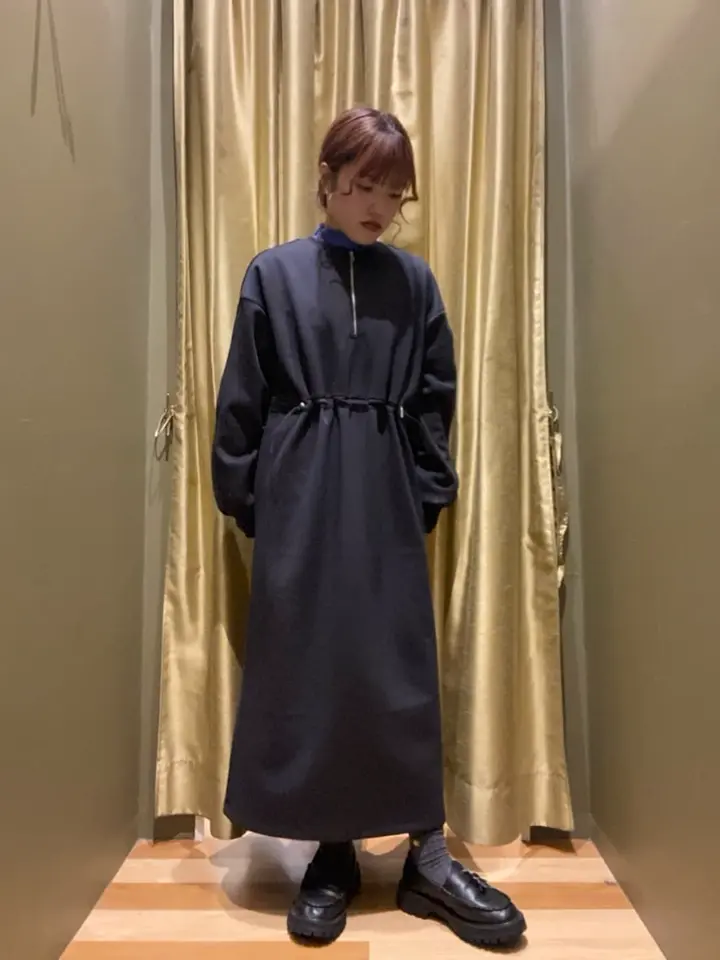 ハーフZIPトラックワンピース/Green Parks（グリーン パークス）の