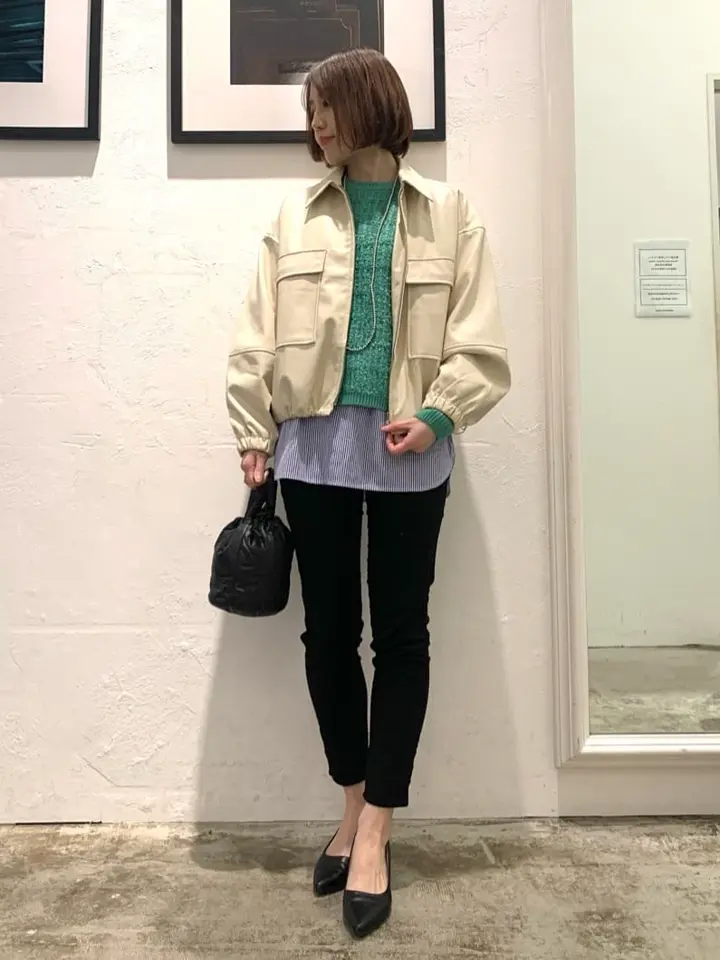 【お値下げしました】N°21　 ダークグリーン レザージャケット ZARA ダークグリーン レザージャケット - メルカリ