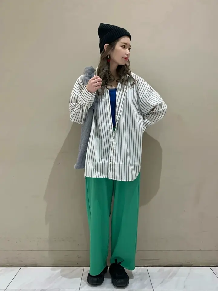 QUON フリルニットワンショルダー/Green Parks（グリーン パークス）の