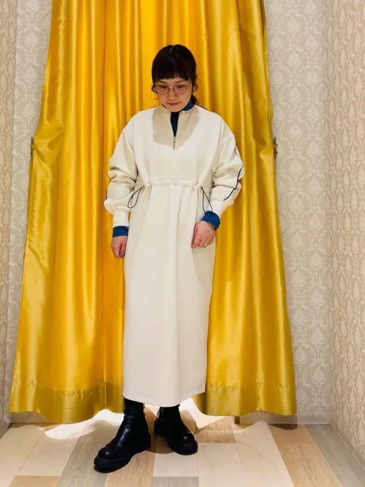 ハーフZIPトラックワンピース/Green Parks（グリーン パークス）の