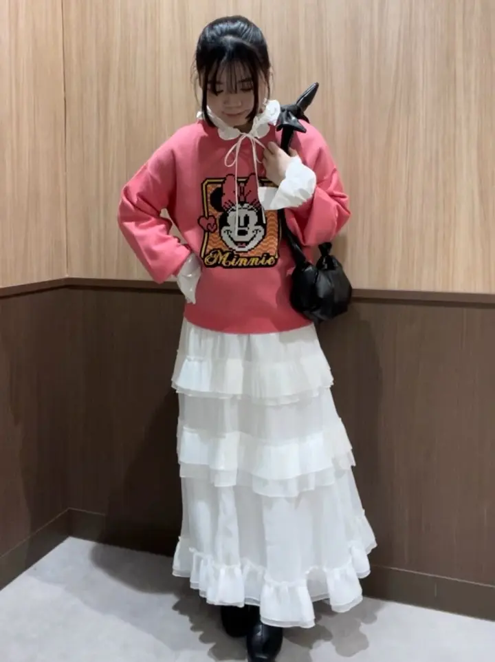 ミッキー＆フレンズ/ジャガードニットプルオーバー/Green Parks