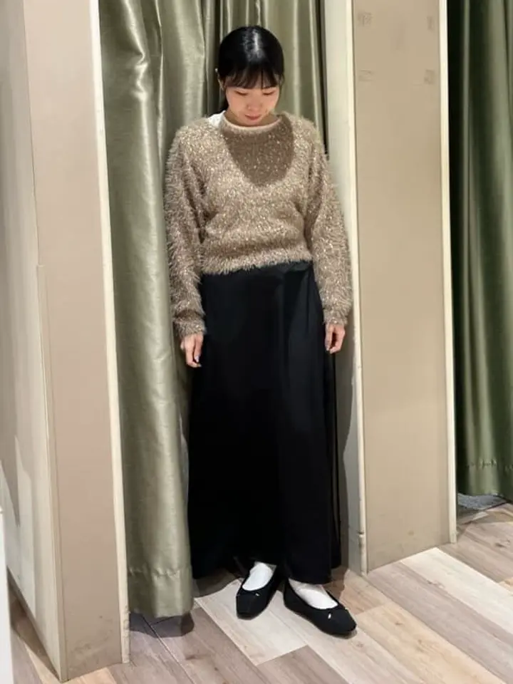 ジャンボノットシャギーニットプルオーバー/earth music&ecology