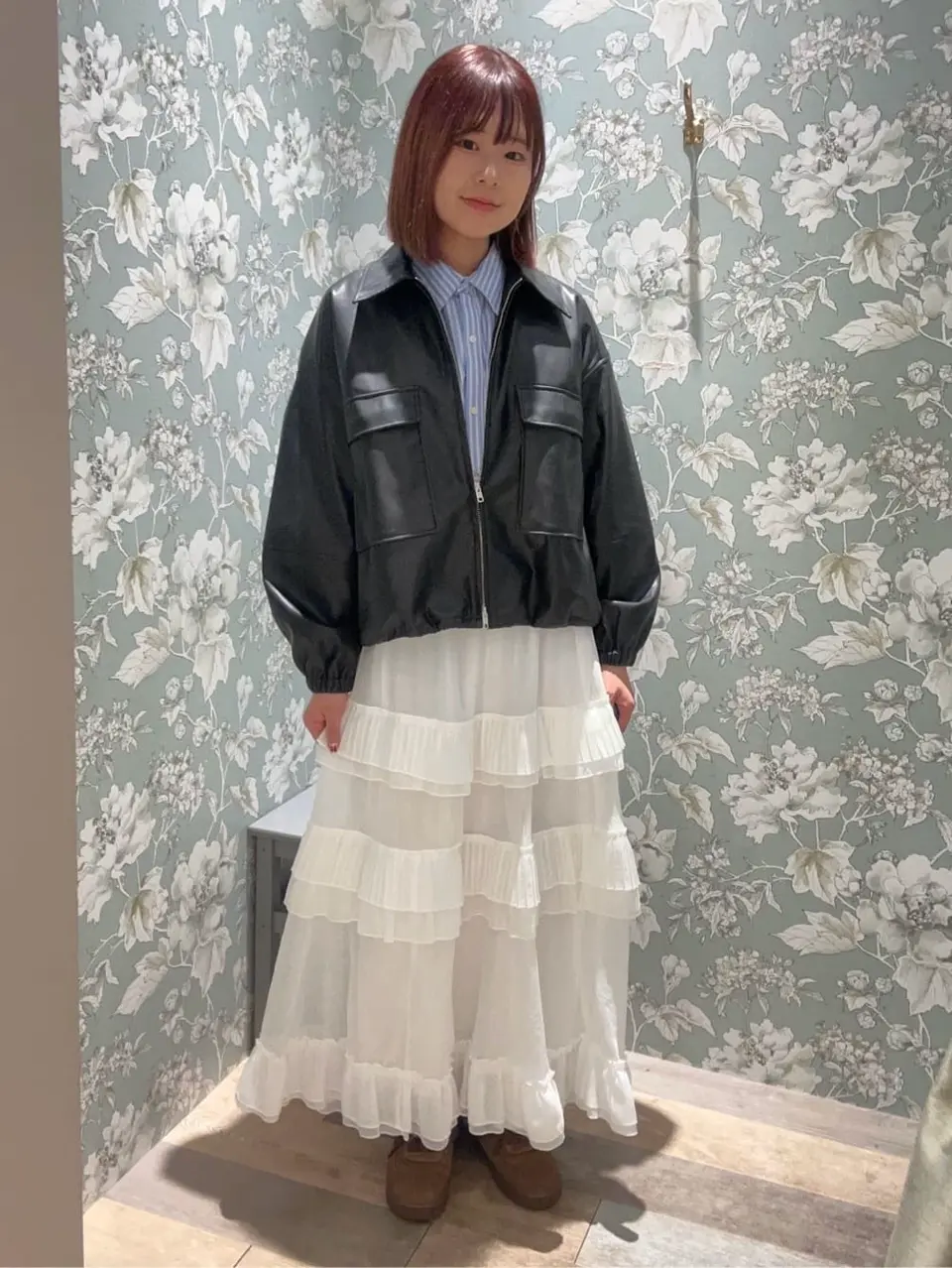 フェイクレザージャケット/Green Parks（グリーン パークス）の