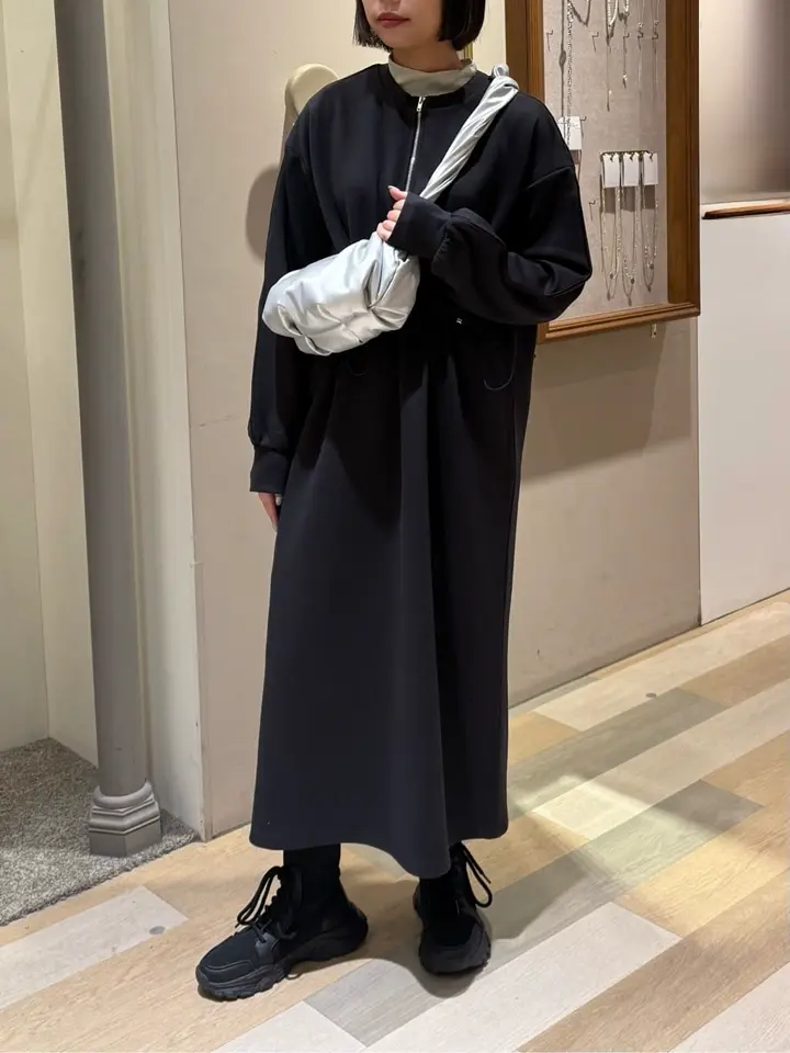 ハーフZIPトラックワンピース/Green Parks（グリーン パークス）の