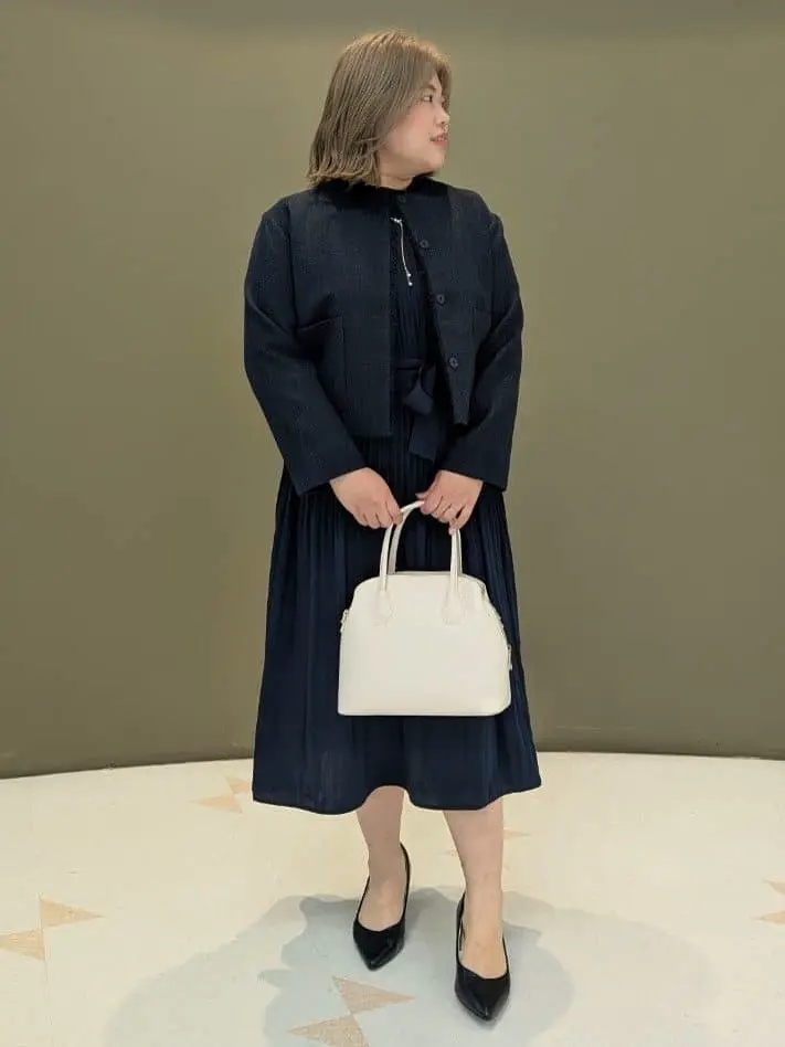 ef-de ツイードノーカラージャケット/Green Parks（グリーン パークス