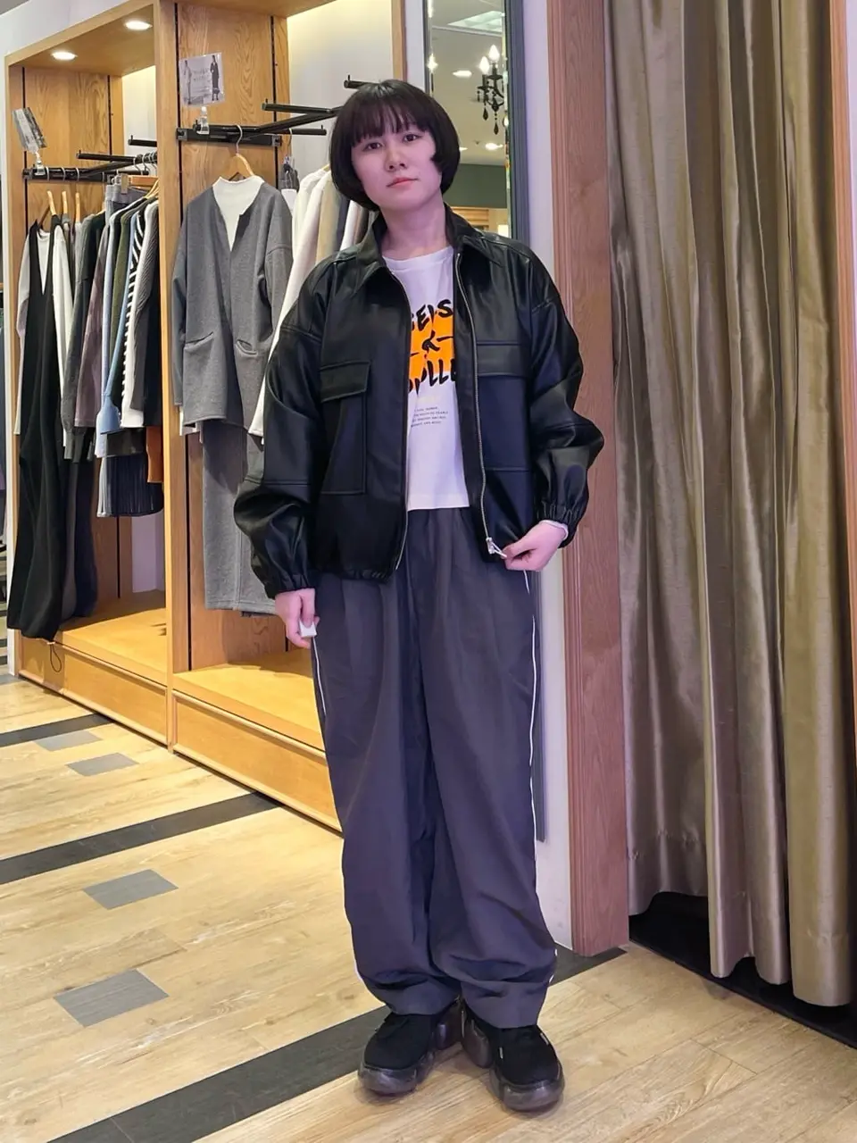 フェイクレザージャケット/Green Parks（グリーン パークス）の