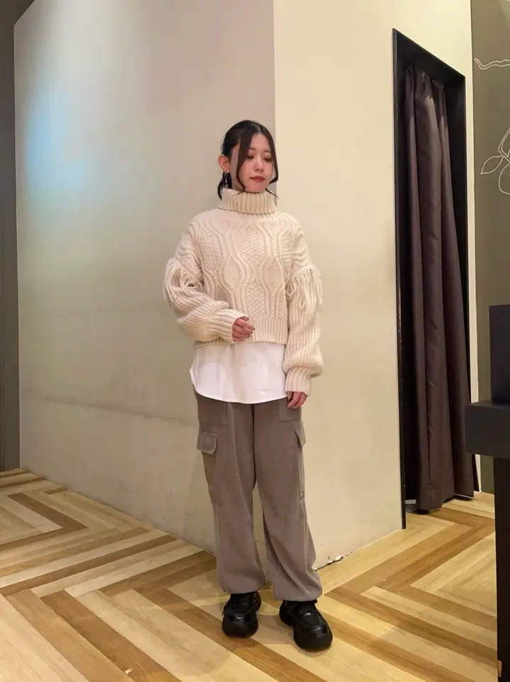 swing by フリンジタートルニット/Green Parks（グリーン パークス）の