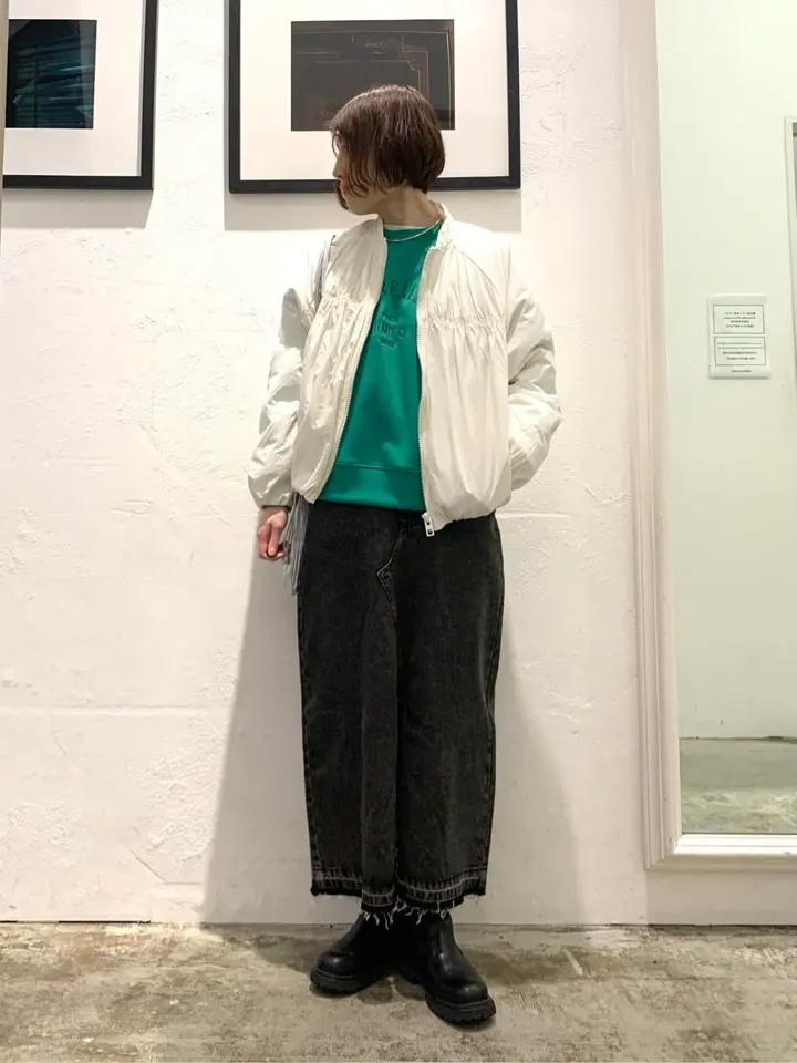 フロントスリットデニムロングスカート/Green Parks（グリーン