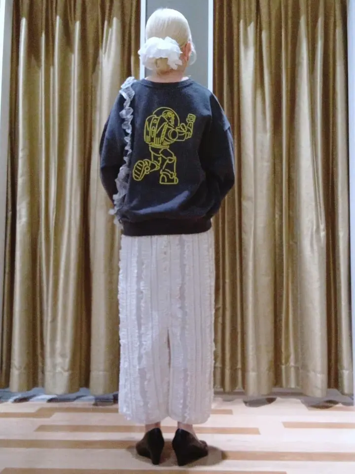 トイストーリー/バック刺繍プルオーバー/Green Parks（グリーン