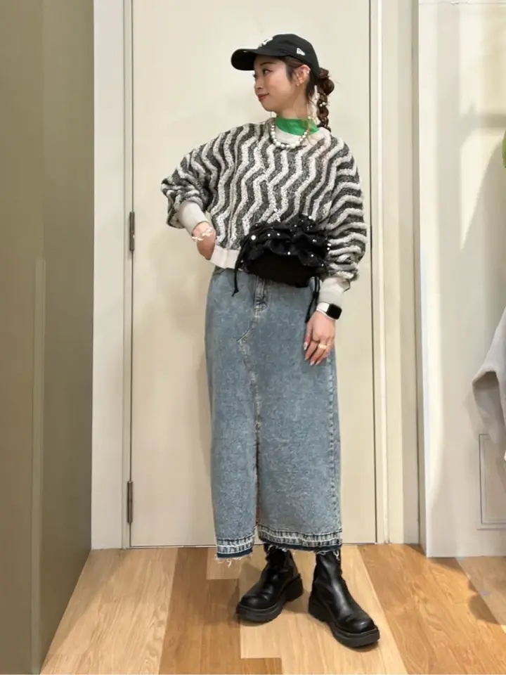 新品❤️CPG スリット入りグリーンスカート セール】 ウールライクジャージタイトスリットスカート （スカート