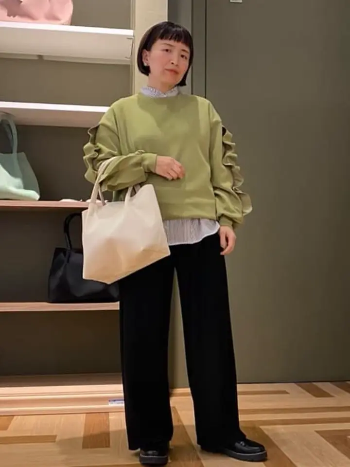 swing by フリルスリーブプルオーバー/Green Parks（グリーン パークス