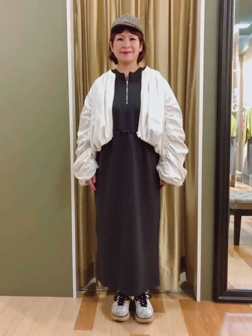 専用ワンピース ハーフZIPトラックワンピース/Green Parks（グリーン パークス）の