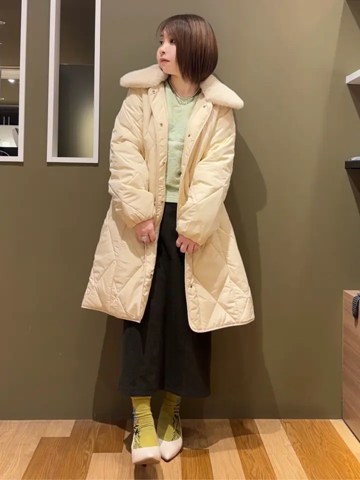 激レア✨サガミンク 希少カラー グリーン ファーコート ロング丈 裏地総柄 SAGA MINK サガミンク シェアードミンク 銀サガ 最高級 リアルファー