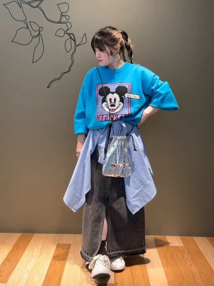 トイストーリー/メタリック巾着ポシェット/Green Parks（グリーン