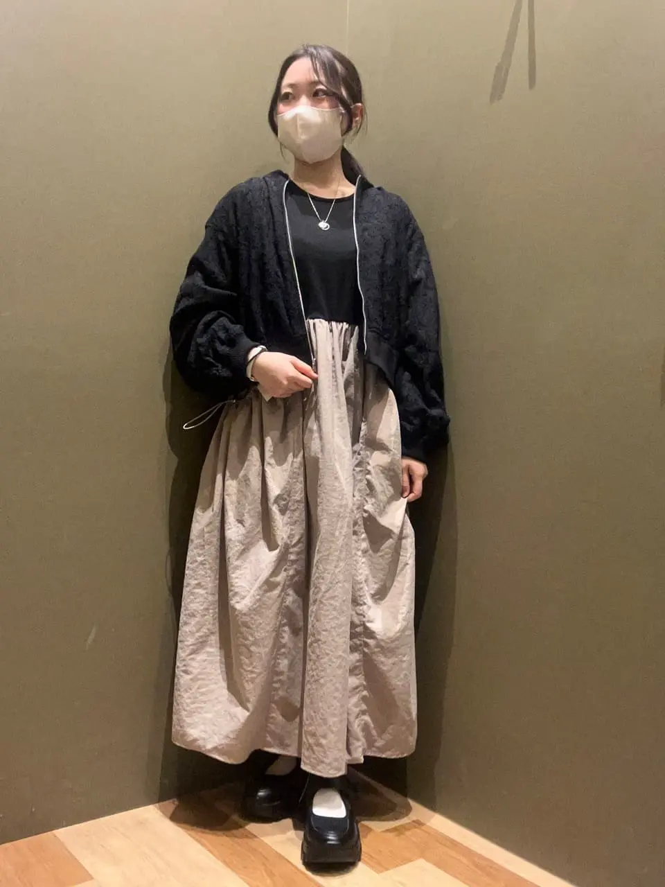 SUGAR SPOON コクーンハイブリットワンピース/Green Parks（グリーン