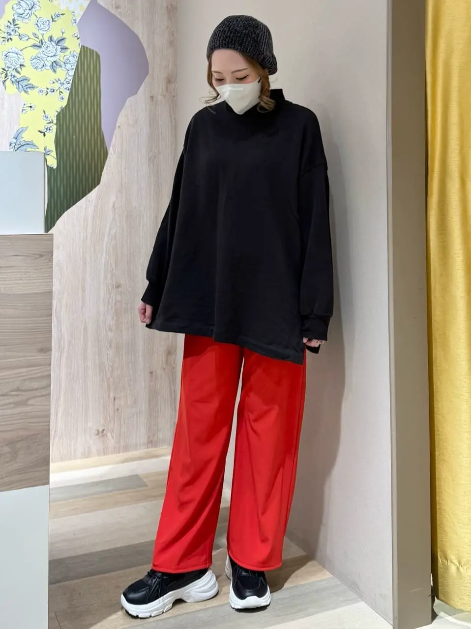 ハイネックBIGスウェット/AMERICAN HOLIC（アメリカンホリック）の